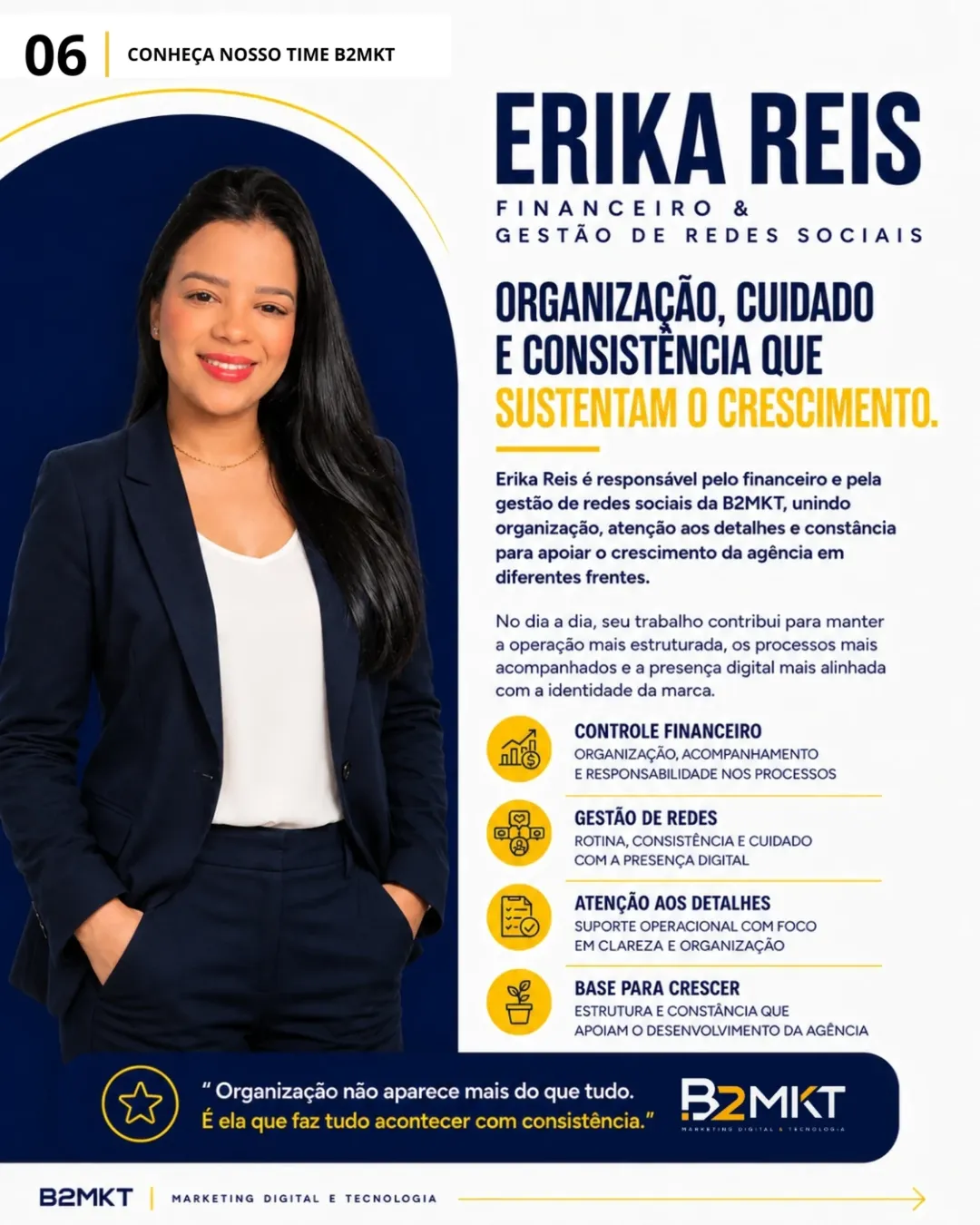 Erika Reis - Financeiro e Gestão de Redes Sociais